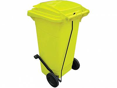 Plastik Çöp Kovası 120 Litre Pedallı